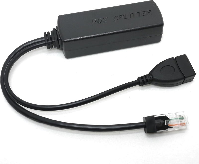 DSLRKIT Active PoE Splitter 48V to 5V 2.4A USB Type A Female 802.3af Power Over Ethernet - Image 3